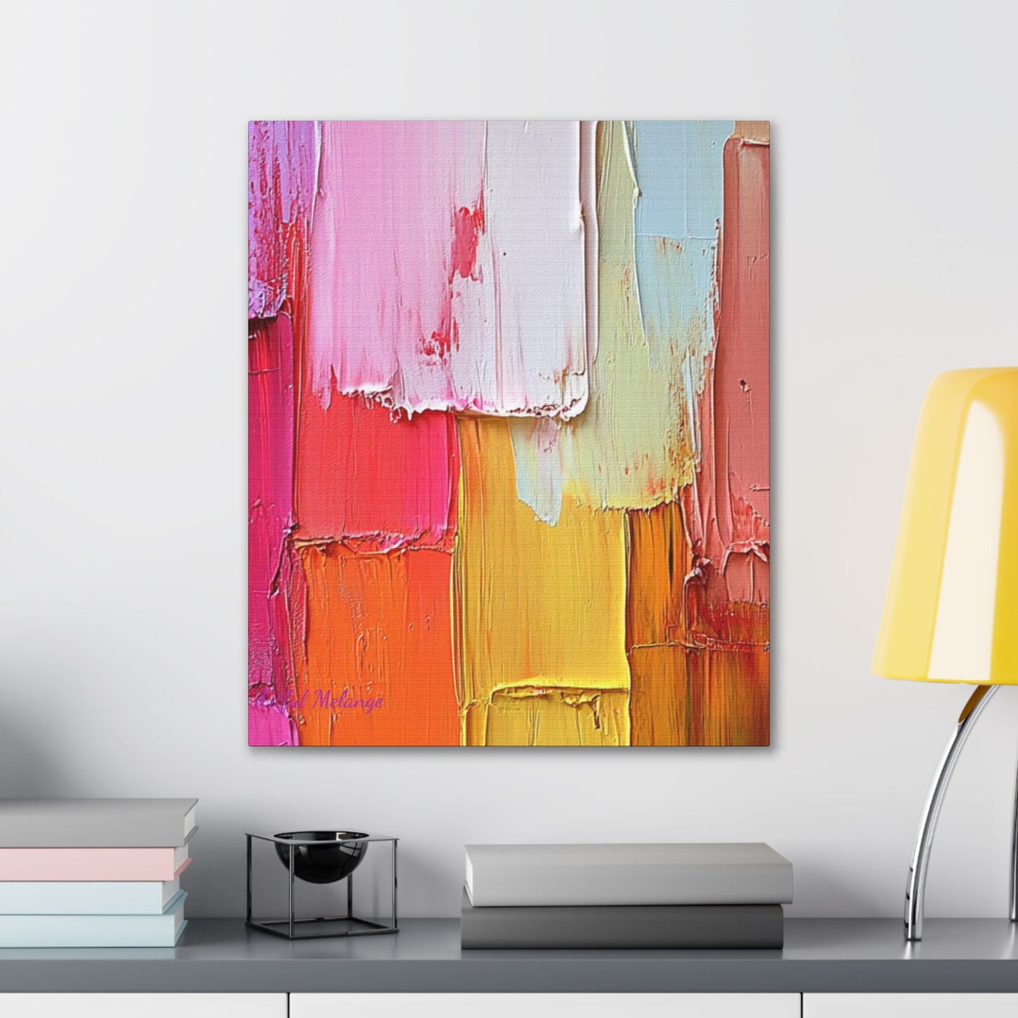 Acrylic Abstract Canvas Print - Richly Textured Artistry