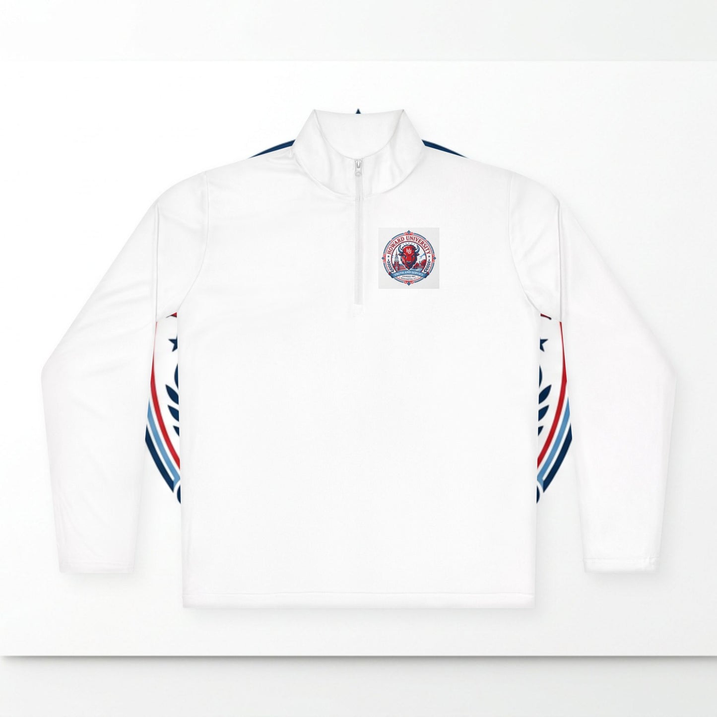 Howard University Legacy Unisex 1/4 Zip Pullover – Classic Solid Color HBCU Pride Collection/ Truth and Service