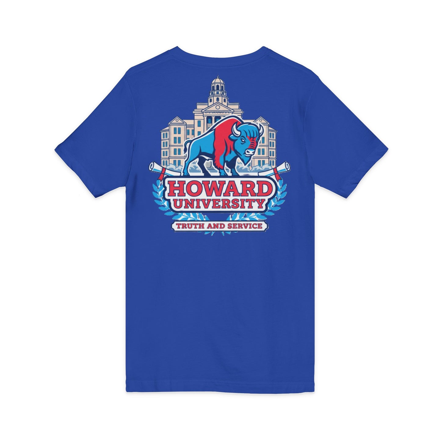 Howard University/ Truth and Service Unisex V-Neck T-Shirt