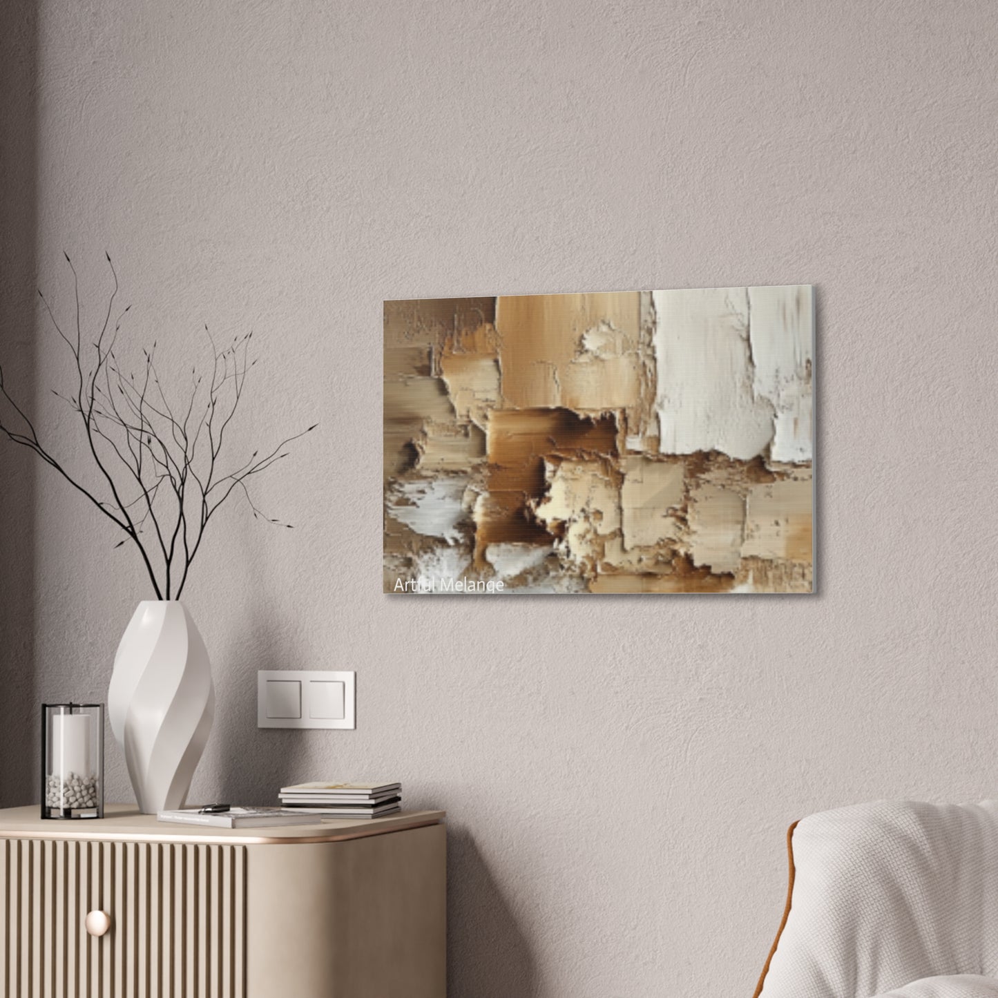 Acrylic Abstract Canvas Print - Richly Textured Artistry