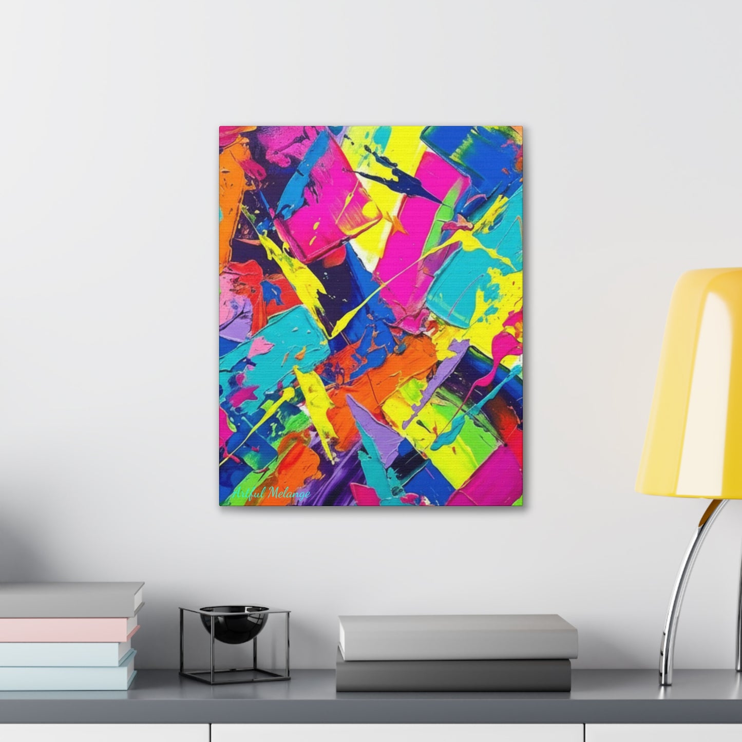 Acrylic Abstract Canvas Print - Richly Textured Artistry