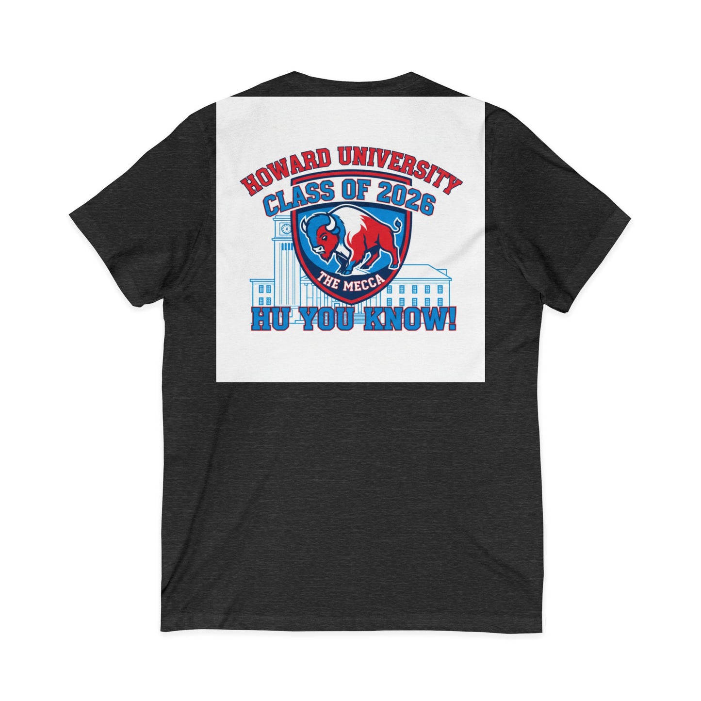 Howard University Class of 2026 Unisex V-Neck T-Shirt | The Mecca Incoming Class Tee