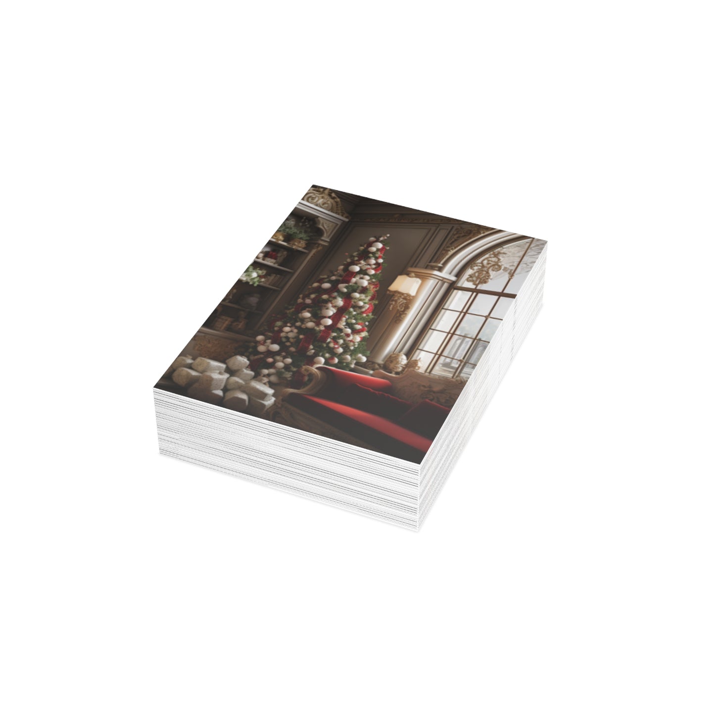 Regal Radiance: Opulent Christmas Greeting Cards