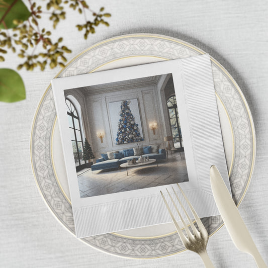 Dynamic Holiday Napkins for Sophisticated Living Spaces