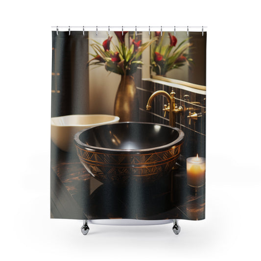 HeritageTapestry Afro Centric   Shower Curtain