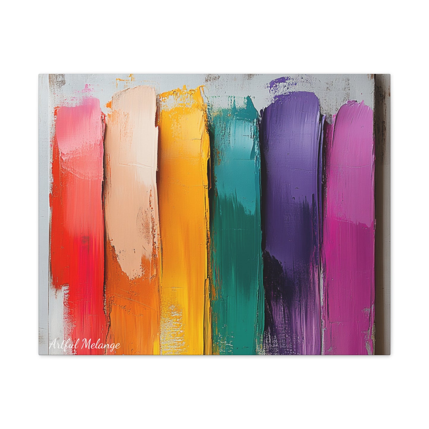 Acrylic Abstract Canvas Print - Richly Textured Artistry