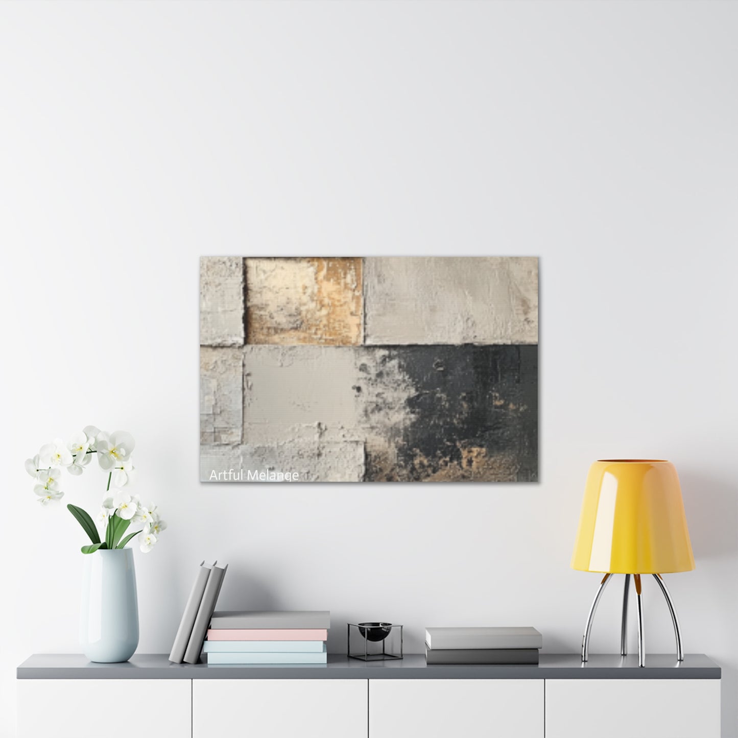 Acrylic Abstract Canvas Print - Richly Textured Artistry