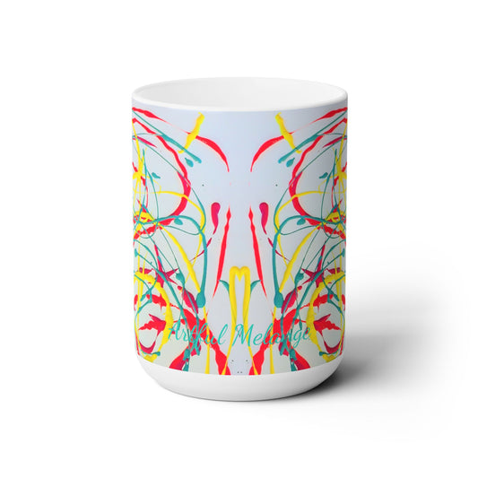 Artsy Abstract Ceramic Mug 15oz