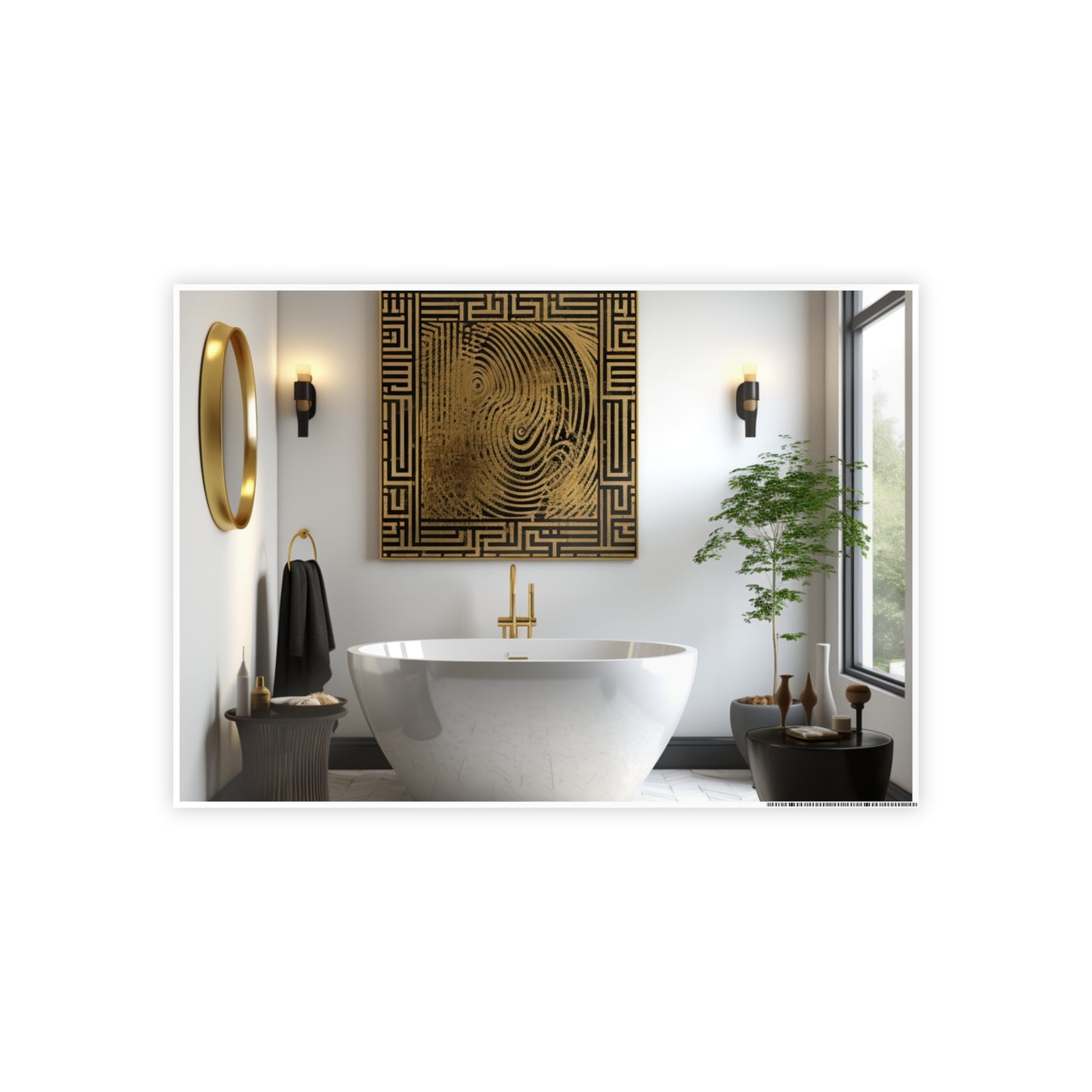 Cultural Elegance Bathscapes Poster Art