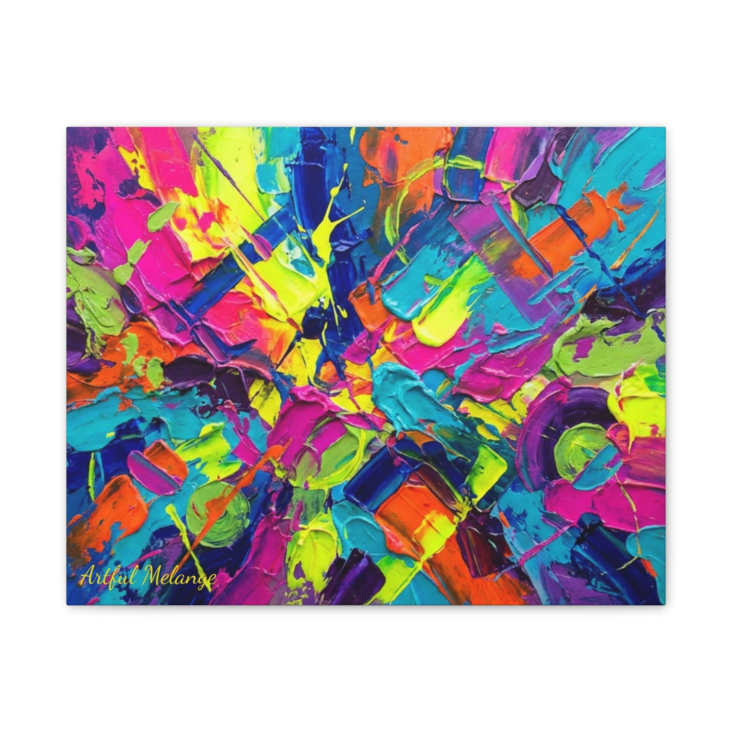 Acrylic Abstract Canvas Print - Richly Textured Artistry