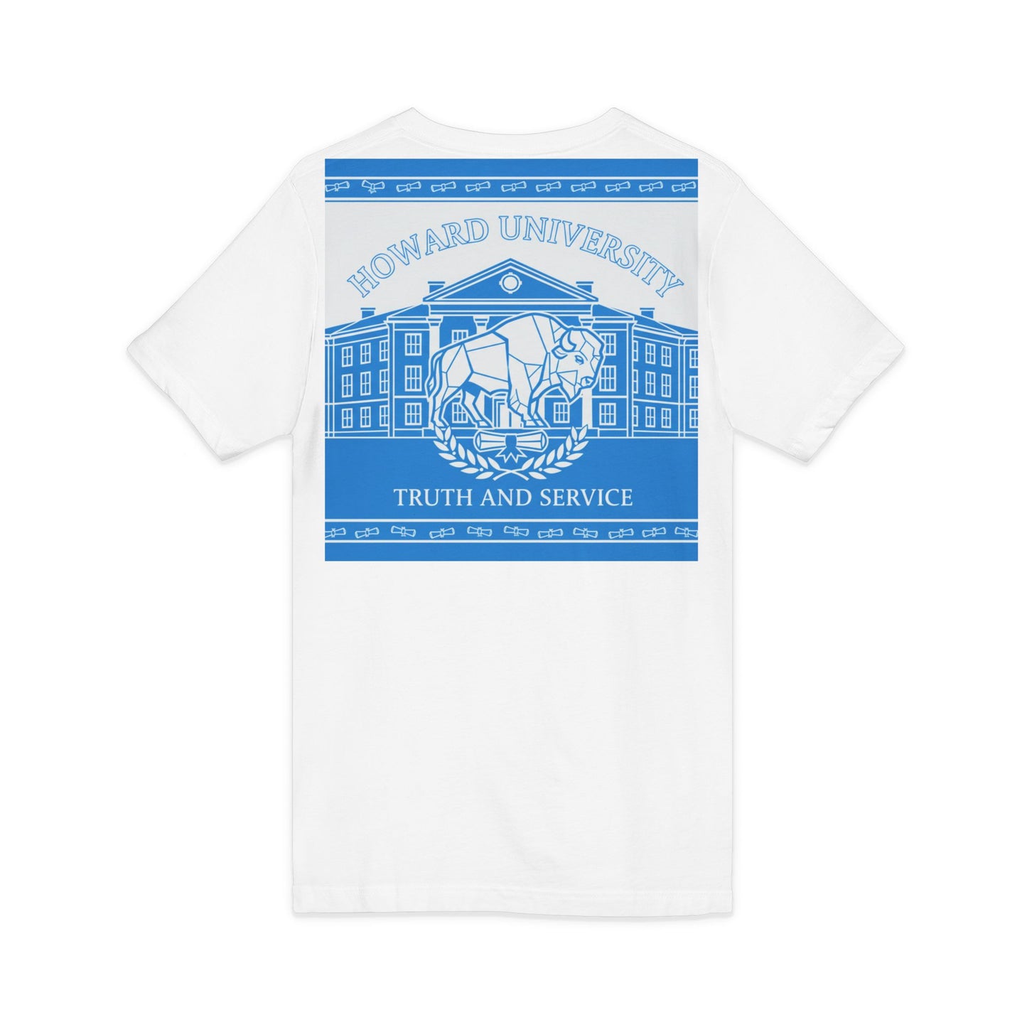 Howard University/ Truth and Service Unisex V-Neck T-Shirt