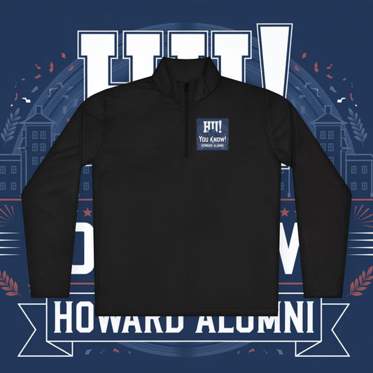 Howard University Legacy Unisex 1/4 Zip Pullover – Classic Solid Color HBCU Pride Collection/ Truth and Service