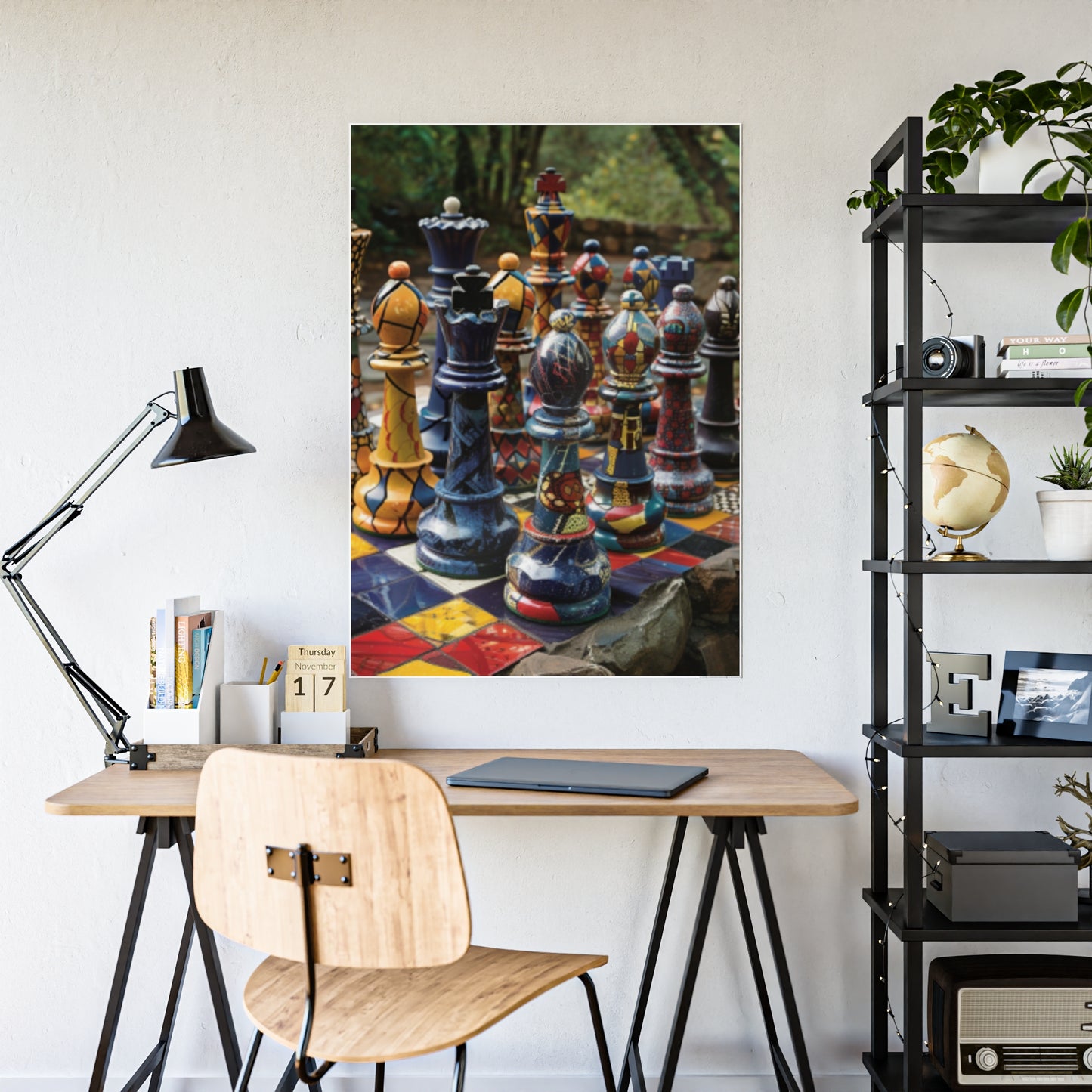 Grandmaster Majesty- Chess Set Poster Print Series