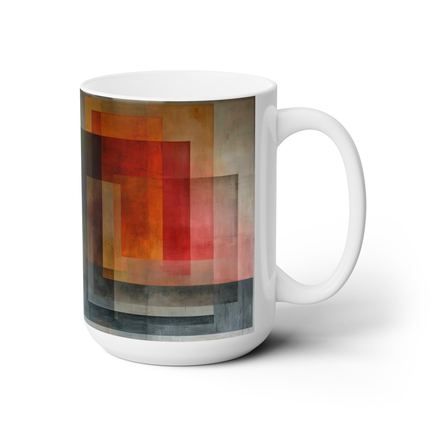 Artsy Abstract Ceramic Mug 15oz