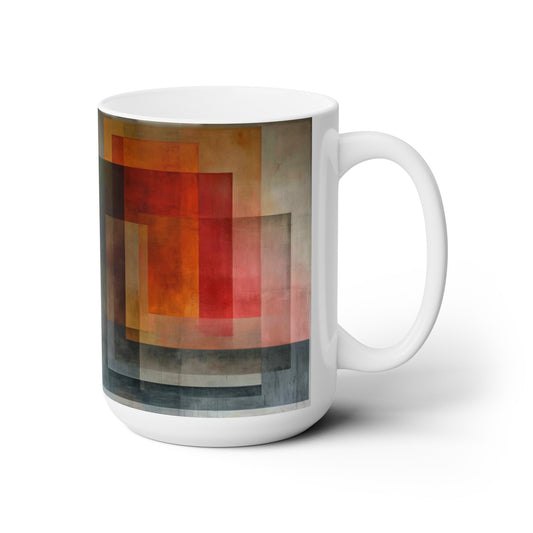 Artsy Abstract Ceramic Mug 15oz