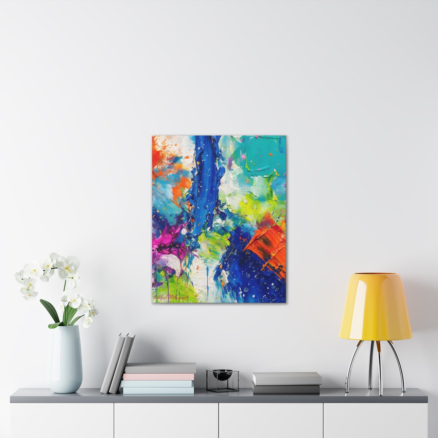 Acrylic Abstract Canvas Print - Richly Textured Artistry