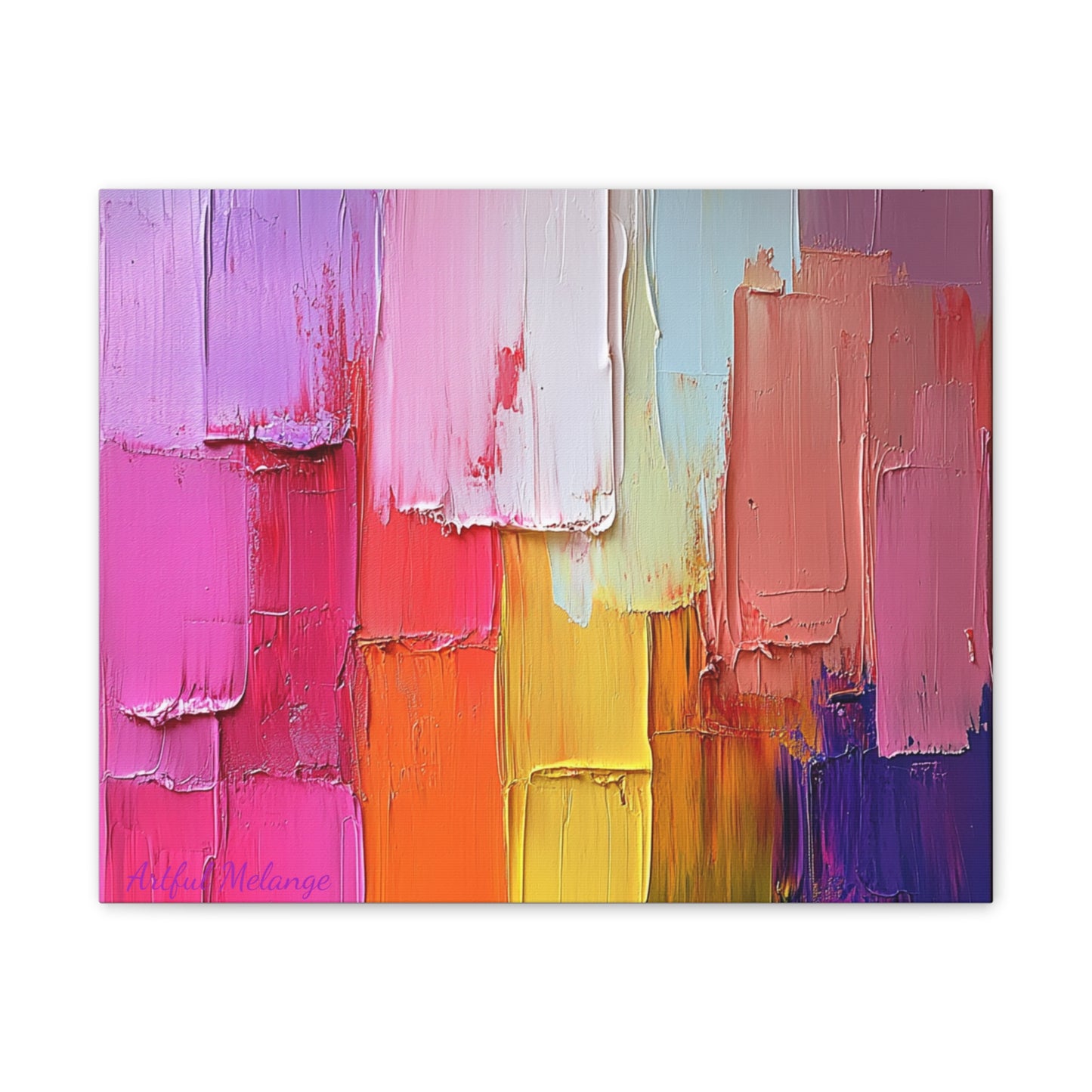 Acrylic Abstract Canvas Print - Richly Textured Artistry