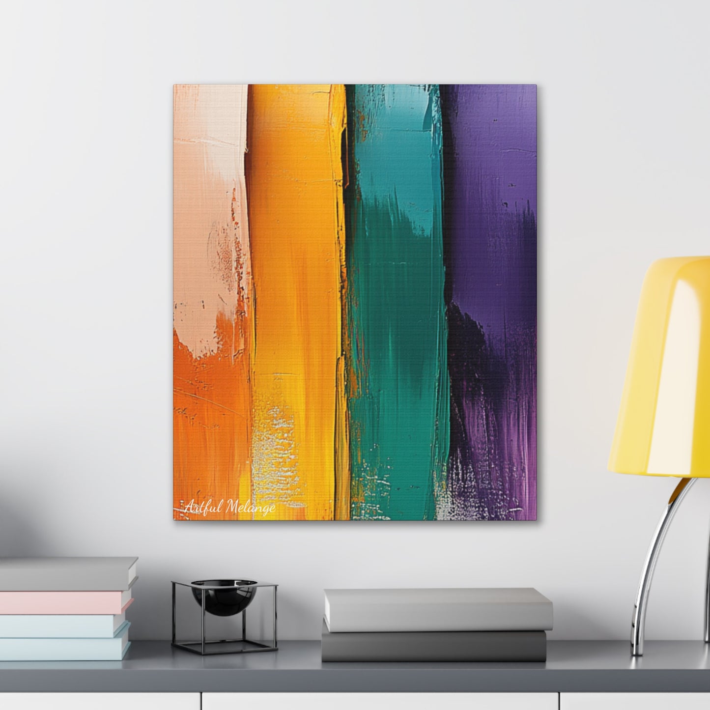 Acrylic Abstract Canvas Print - Richly Textured Artistry
