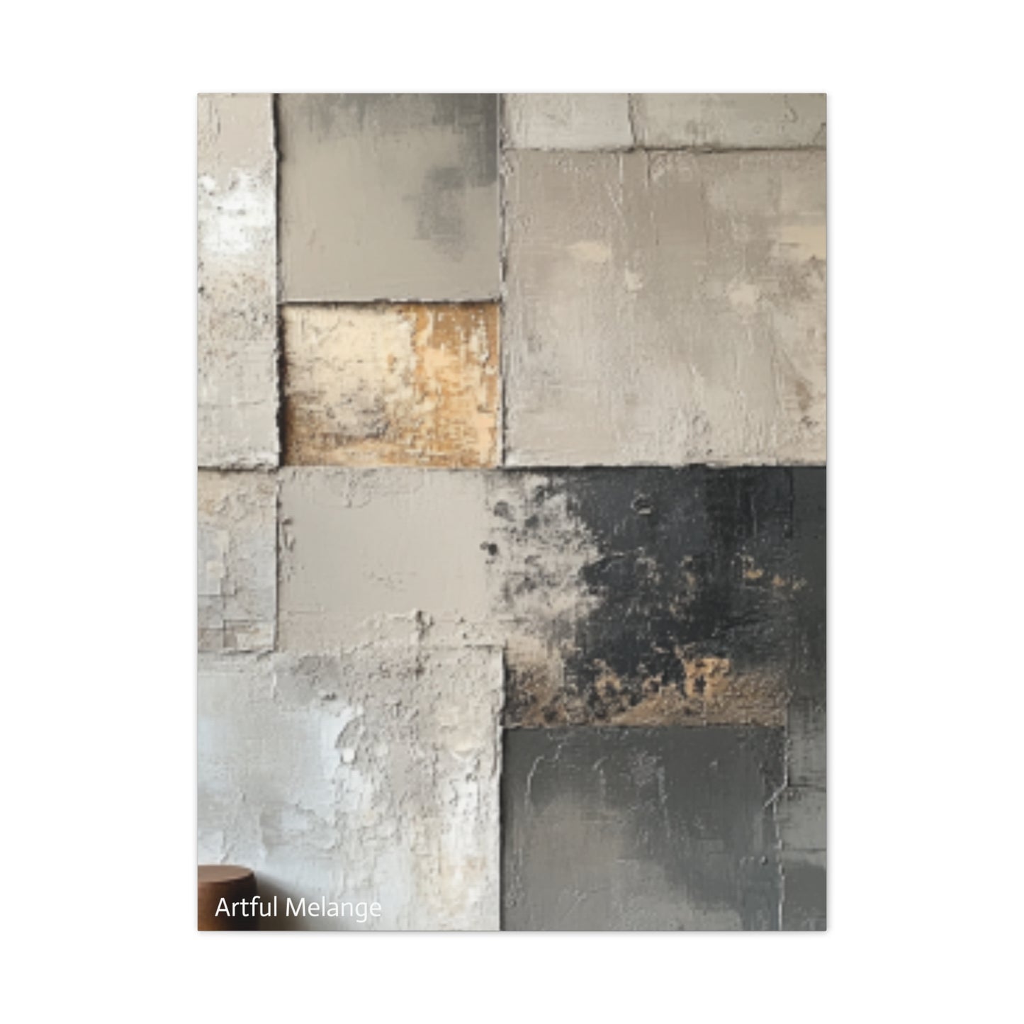 Acrylic Abstract Canvas Print - Richly Textured Artistry
