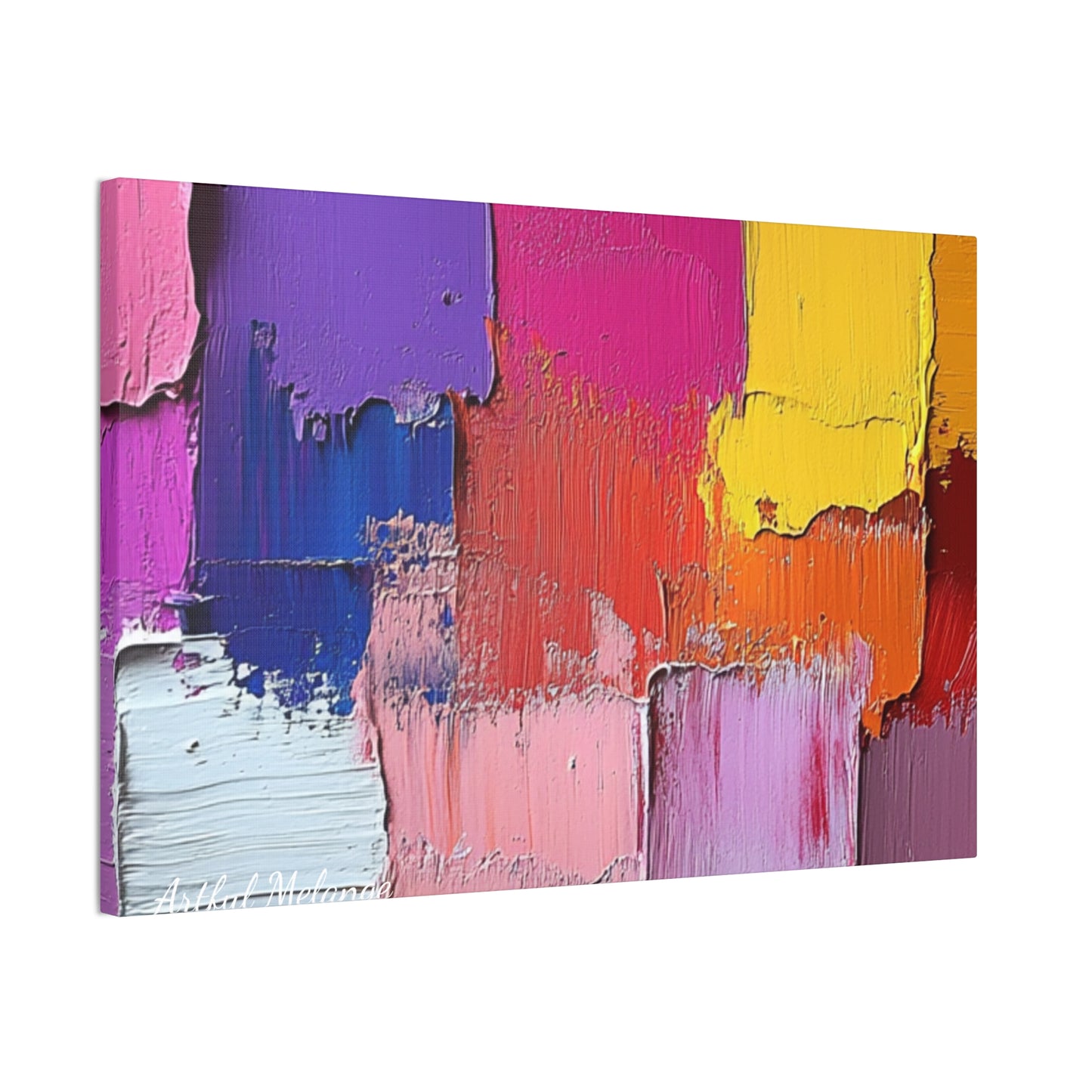 Acrylic Abstract Canvas Print - Richly Textured Artistry