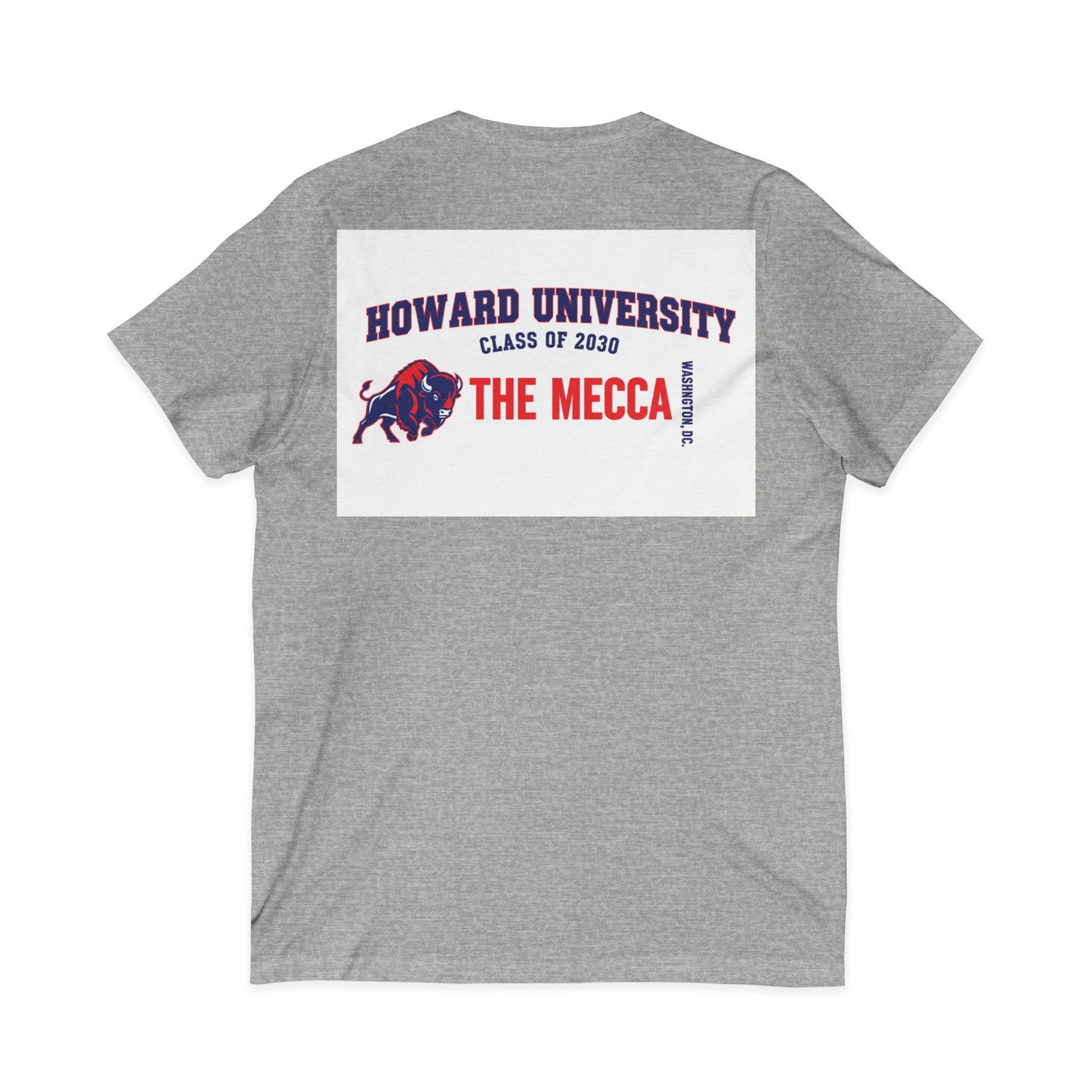Howard University Class of 2030 Unisex V-Neck T-Shirt | The Mecca Incoming Class Tee