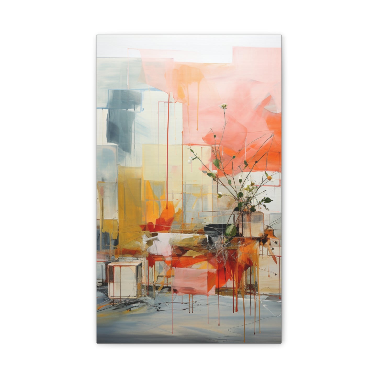 Timeless Elegance: Refined Muted Hues Canvas Print for Sophisticated Living Spaces