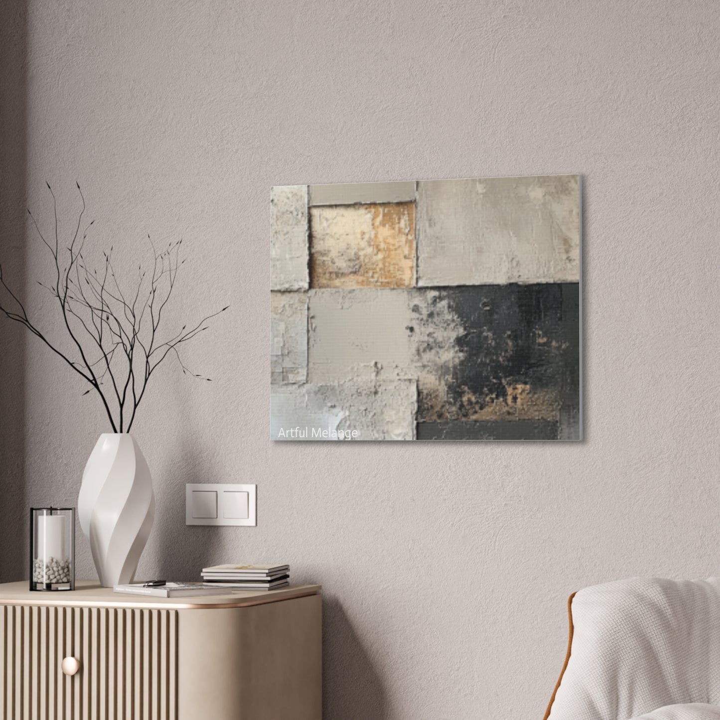Acrylic Abstract Canvas Print - Richly Textured Artistry