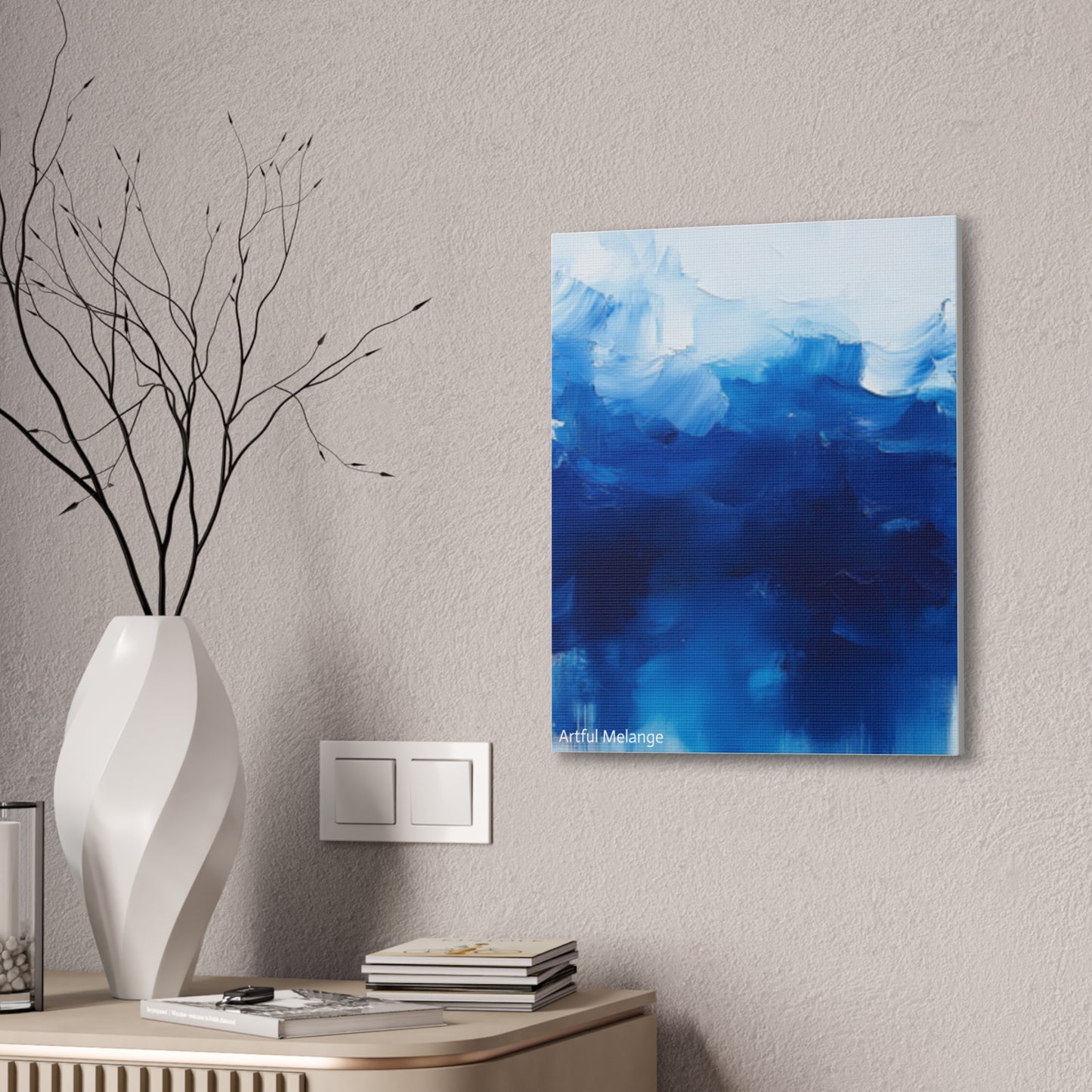 Acrylic Abstract Canvas Print - Richly Textured Artistry