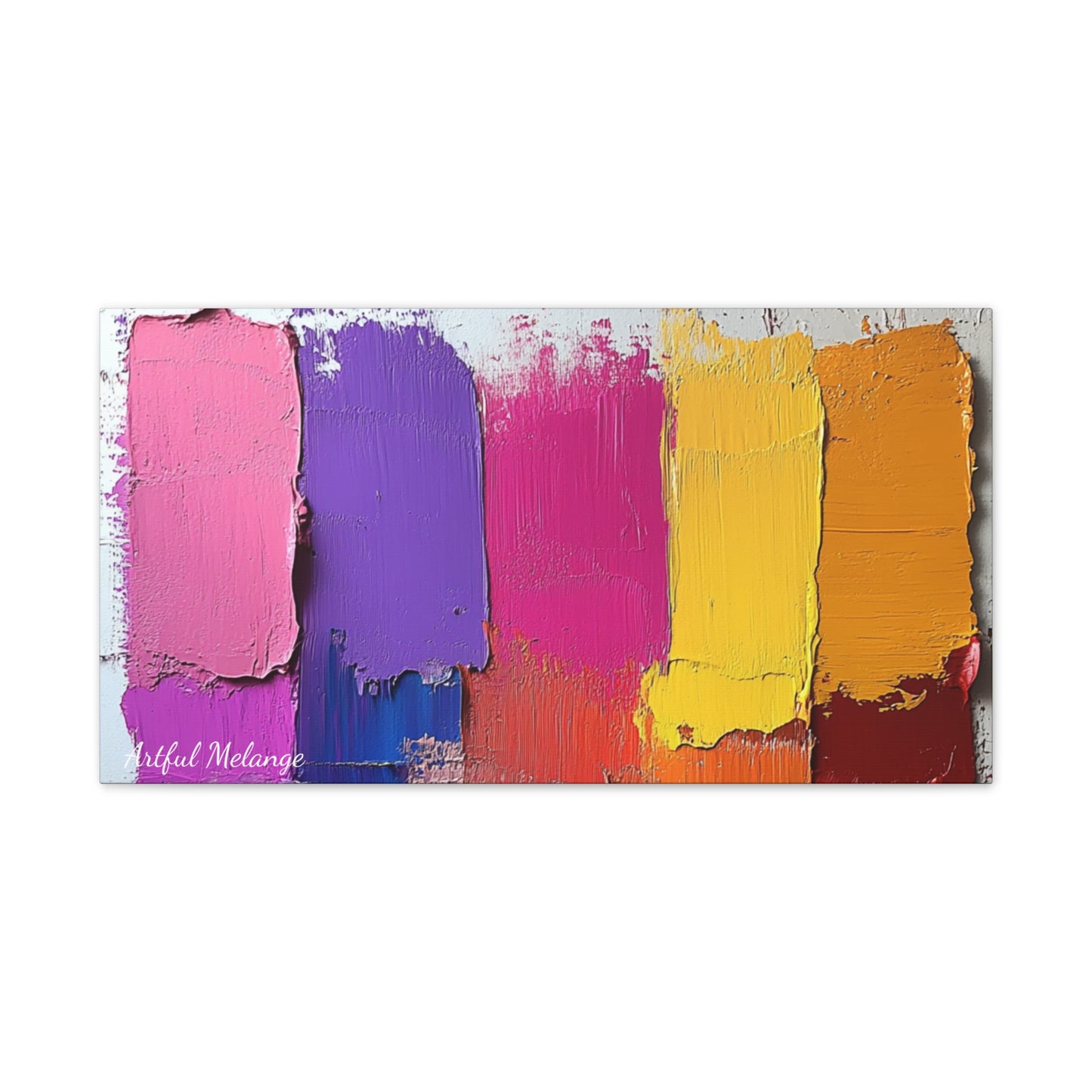 Acrylic Abstract Canvas Print - Richly Textured Artistry