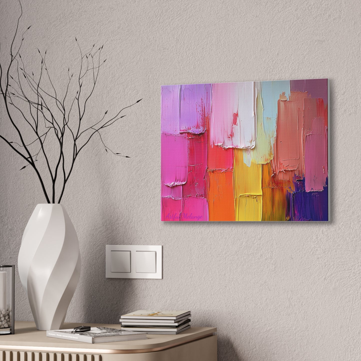Acrylic Abstract Canvas Print - Richly Textured Artistry