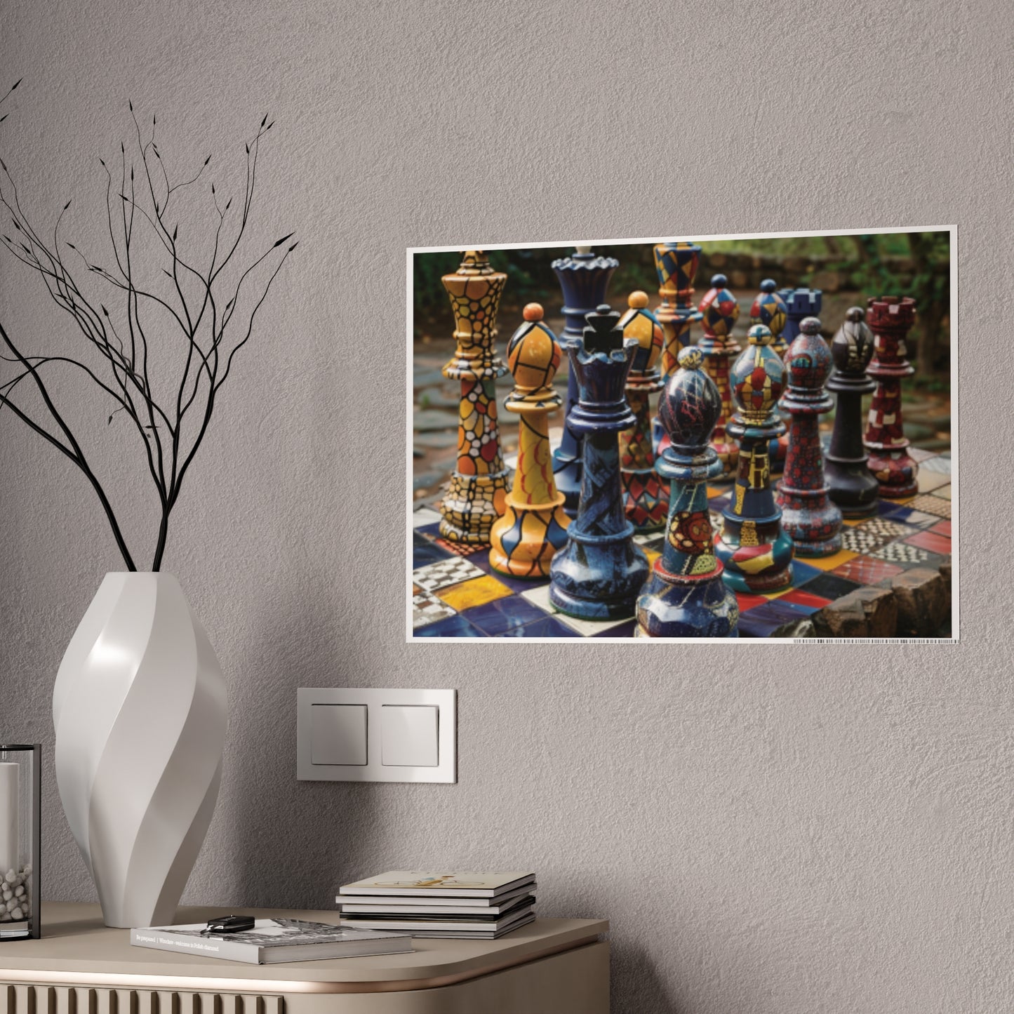 Grandmaster Majesty- Chess Set Poster Print Series