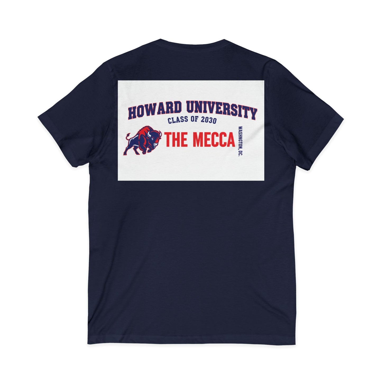 Howard University Class of 2030 Unisex V-Neck T-Shirt | The Mecca Incoming Class Tee