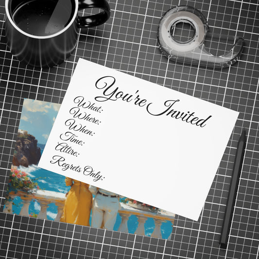 Sail & Celebrate: A Day of Elegance Yacht/Boat Party Invitation Bundles (envelopes included)
