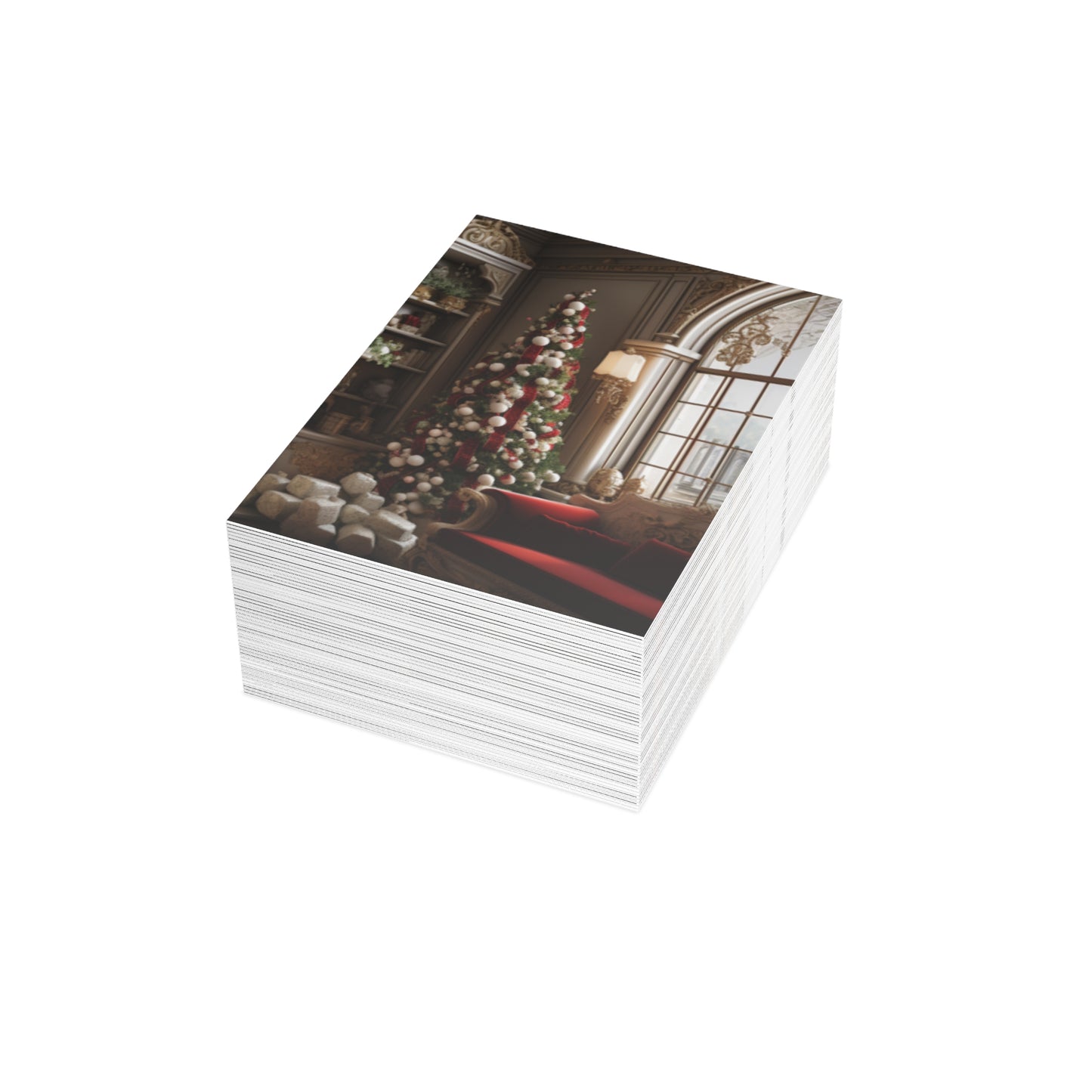 Regal Radiance: Opulent Christmas Greeting Cards
