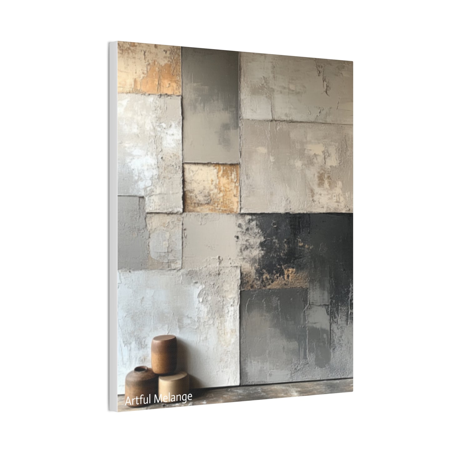 Acrylic Abstract Canvas Print - Richly Textured Artistry