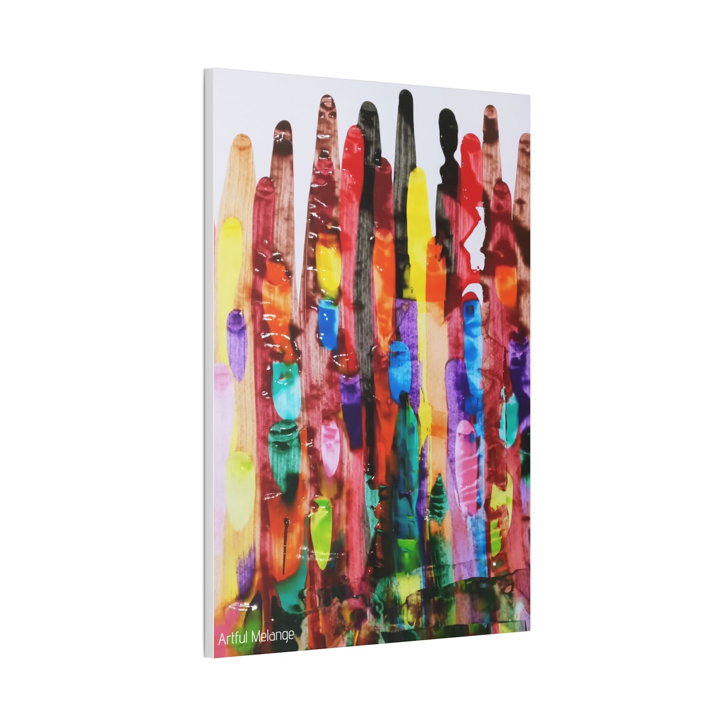 Primary Elegance: A Symphony of Sophistication Canvas Print