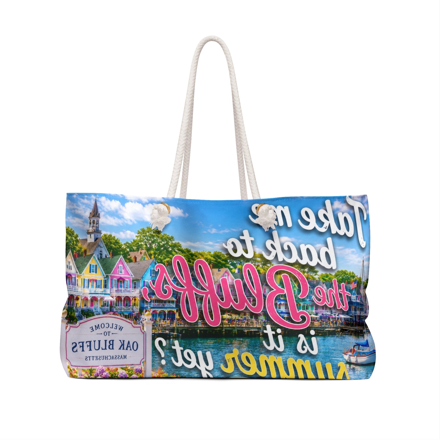 Take Me Back to the Bluffs Weekender Bag – Summer Escape Canvas Tote