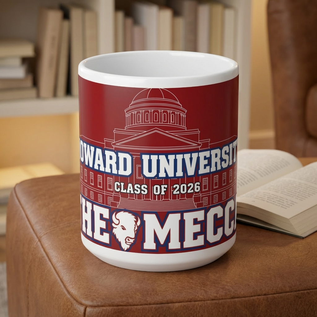 Howard University Class of 2026 Mug – The Mecca Bison Pride,Jumbo Mug 4, 20oz