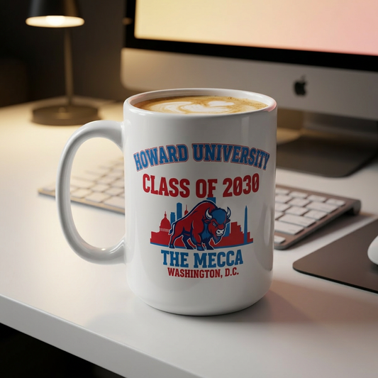 Howard University Class of 2030 Mug – Welcome the Legacy,Celebrate the Future,Jumbo Mug, 20oz