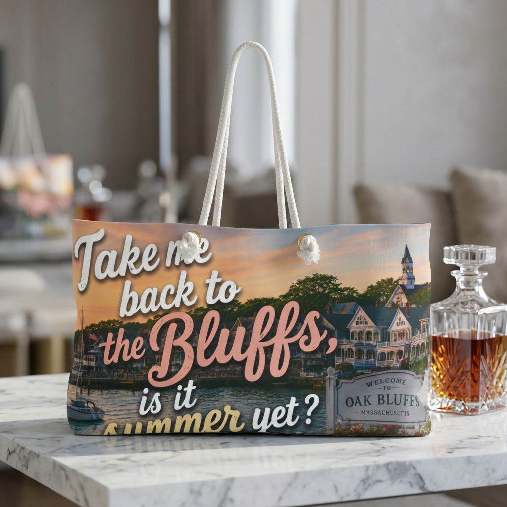 Take Me Back to the Bluffs Weekender Bag – Summer Escape Canvas Tote