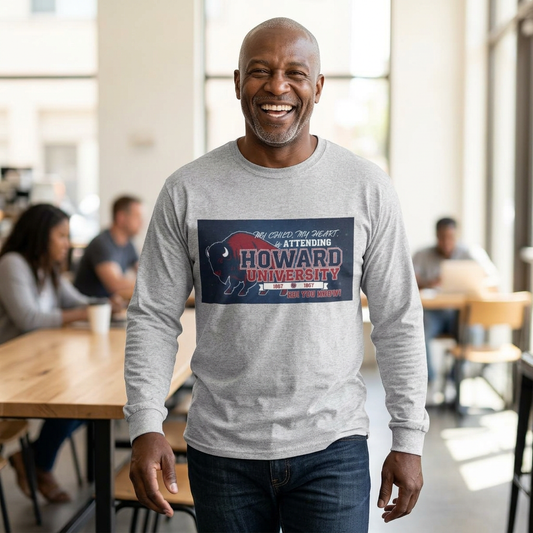 Howard University Pride Family Statement/Unisex Long Sleeve T-Shirt 6