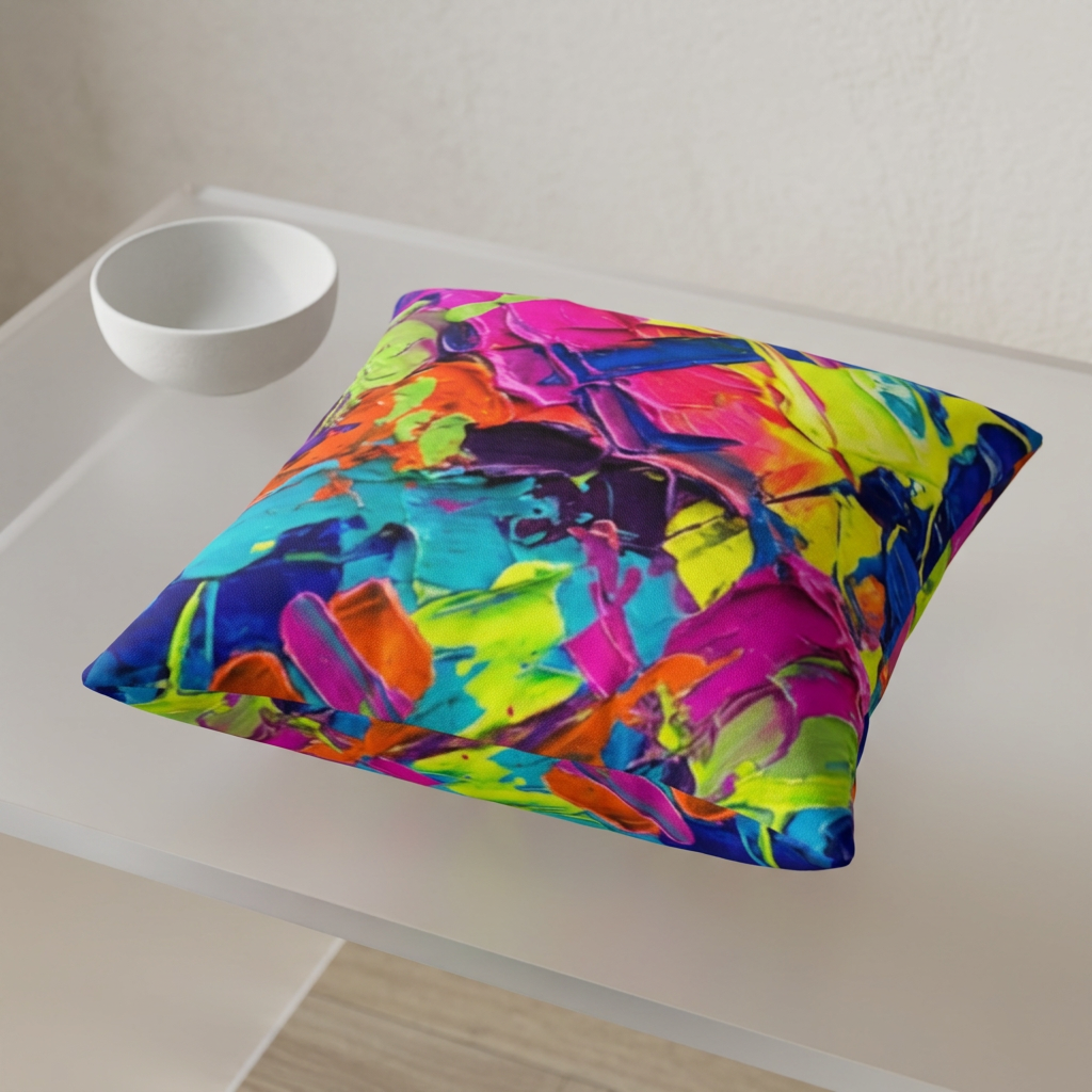 Artistic Abstractions: Abstract Acrylic Art Pillows Collection