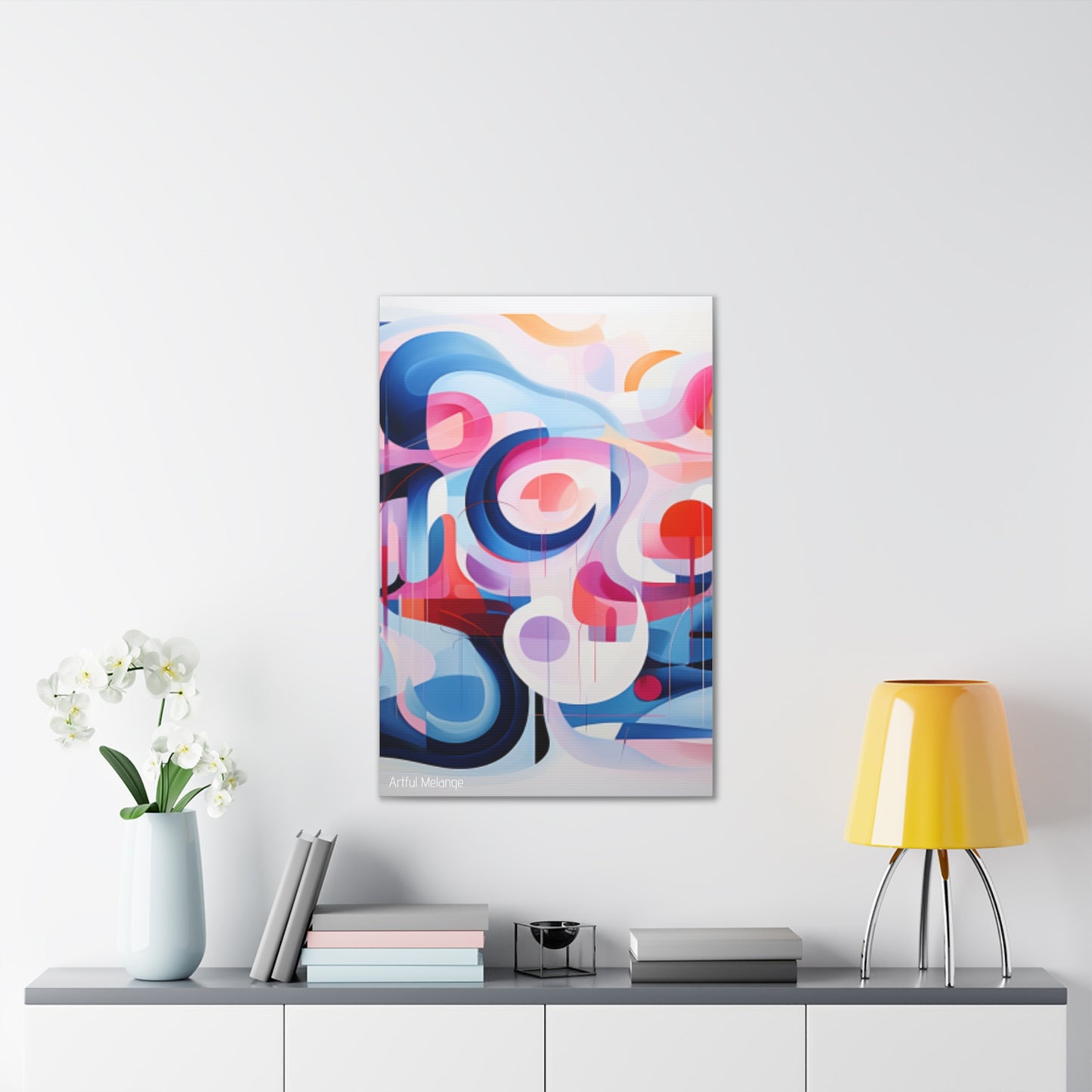 Primary Elegance: A Symphony of Sophistication Canvas Print