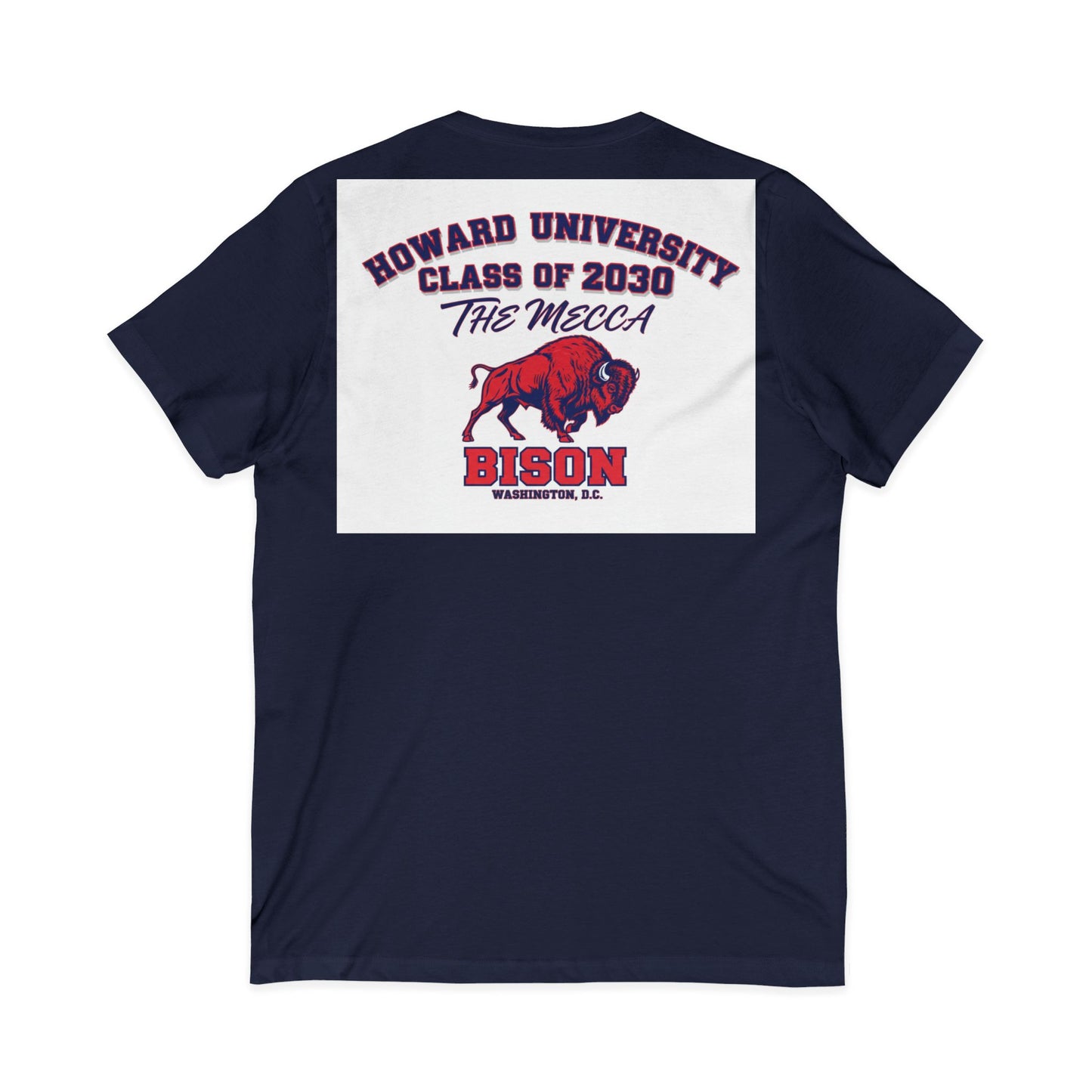 Howard University Class of 2030 Unisex V-Neck T-Shirt | The Mecca Incoming Class Tee