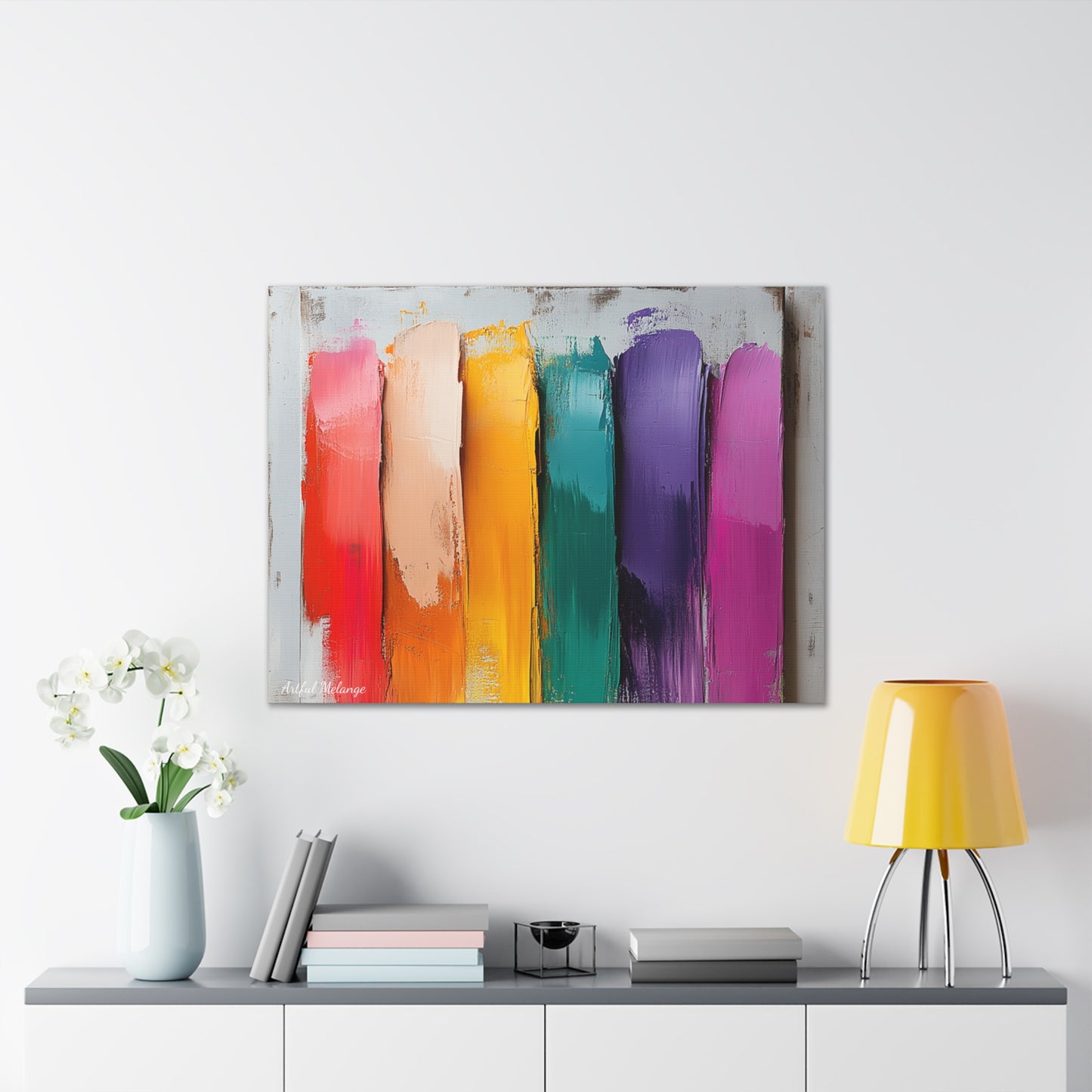 Acrylic Abstract Canvas Print - Richly Textured Artistry