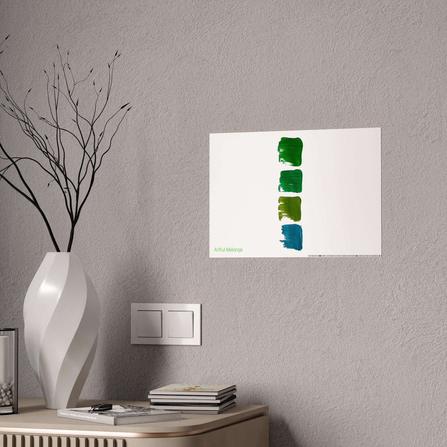Gleaming Acrylic Abstract Poster: A Spectrum of Colorful Elegance