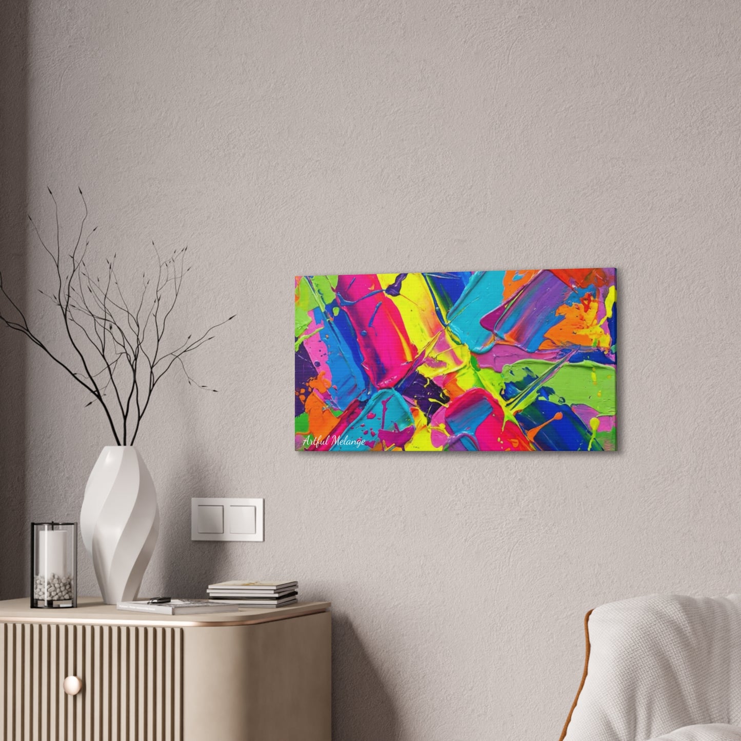Acrylic Abstract Canvas Print - Richly Textured Artistry