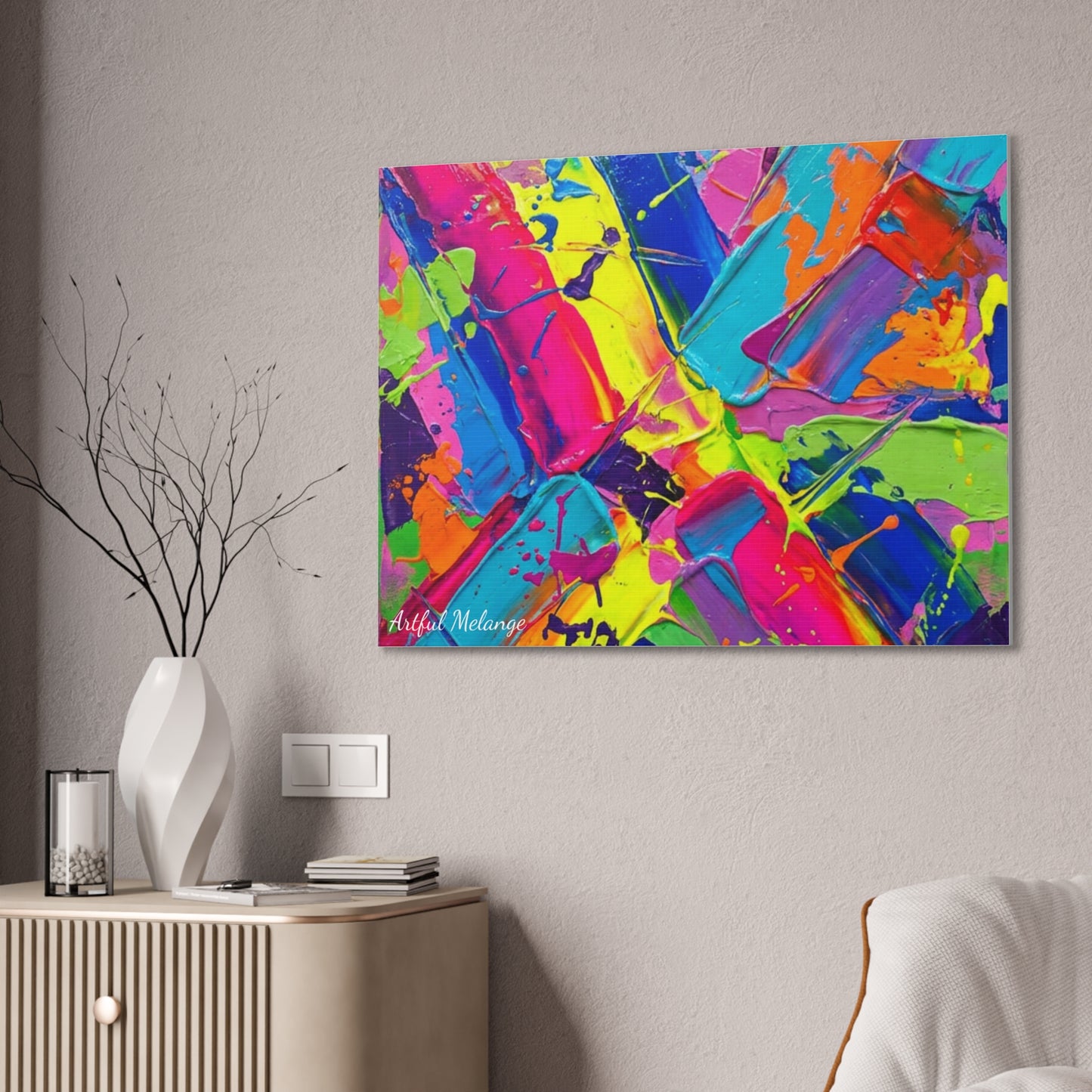 Acrylic Abstract Canvas Print - Richly Textured Artistry