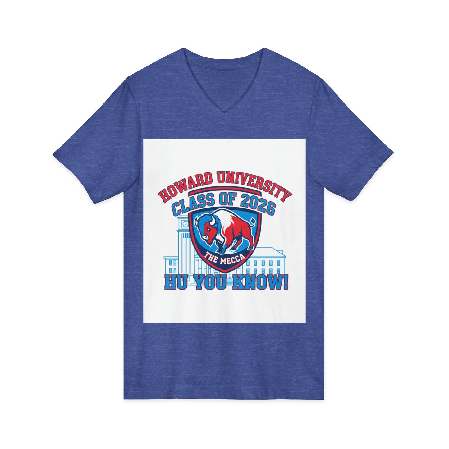 Howard University Class of 2026 Unisex V-Neck T-Shirt | The Mecca Incoming Class Tee