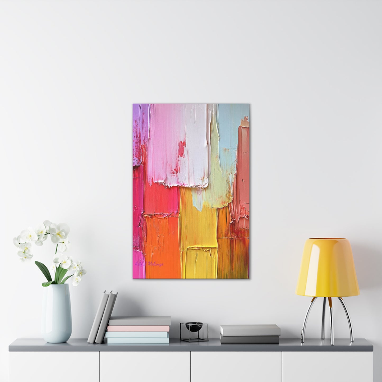 Acrylic Abstract Canvas Print - Richly Textured Artistry